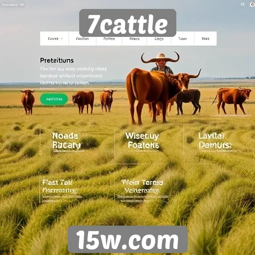 Evolução do design do site 7cattle